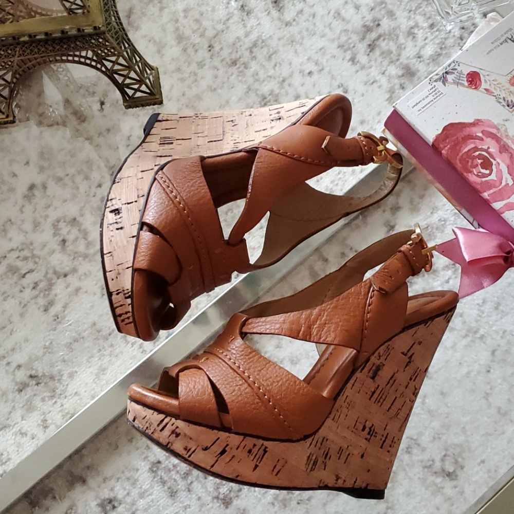 Chloe Renna Leather Wedges 36.5